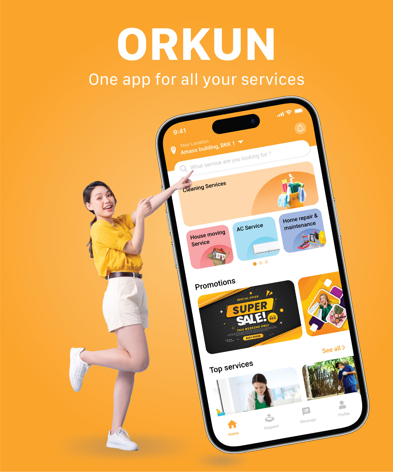 orkun app home services and real estate solutions plaform
